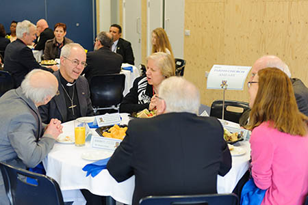 The Archbishop with the Church Wardens at Lunch